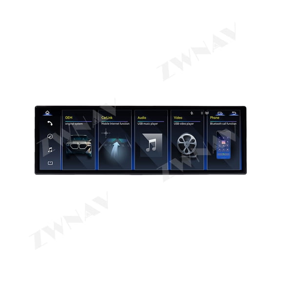 ZWNAV 14.9 inch Car Radio For BMW X5（E70/E71）2007-2013 Navigation Multimedia Head Unit GPS Carplay Linux Screen