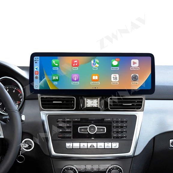 ZWNAV 14.9 inch Car Radio For Mercedes-Benz ML 2013-2015 Navigation Multimedia Head Unit GPS Carplay Linux Screen