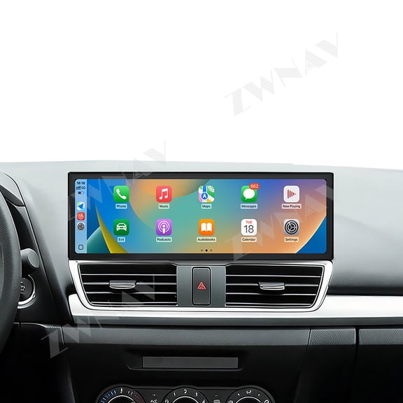 ZWNAV 14.9 inch Car Radio Stereo for Mazda 3 2010-2015 Android 15 Carplay Multimedia Video Player Screen GPS Navigation Head Unit