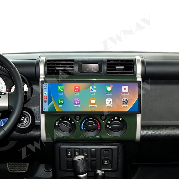 ZWNAV 14.9 inch Car Radio Stereo for Toyota FJ Cruiser 2007-2023 Android 15 Carplay Multimedia Video Player Screen GPS Navigation Head Unit
