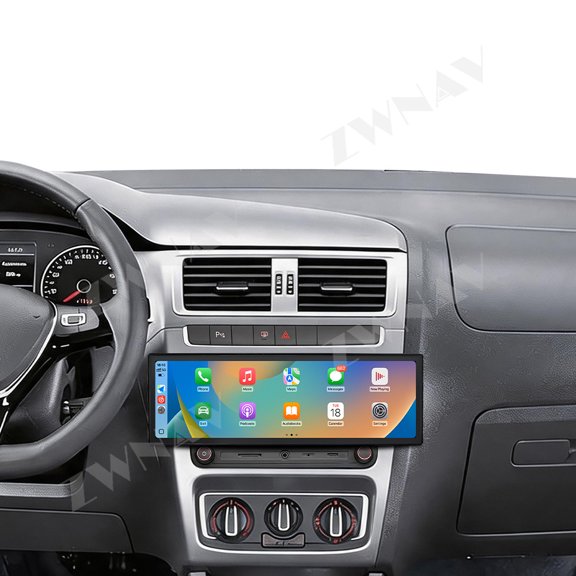 ZWNAV 14.9 inch Car Radio Stereo for Volkswagen Fox 2014-2018 Android 15 Carplay Multimedia Video Player Screen GPS Navigation Head Unit