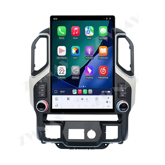 ZWNAV 15.6 inch Screen Car Radio For Chevrolet Silverado GMC Sierra 2019-2022 Android Auto GPS Navigation Multimedia Stereo Receiver