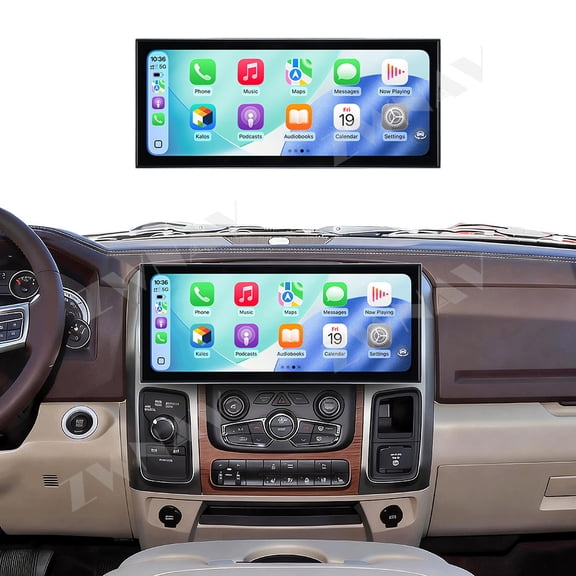 ZWNAV 15.8 inch Android 15 Car Radio For Dodge Ram 2013-2019 HD Multimedia Video Player Navigation GPS DVD 4G DSP Stereo Bluetooth