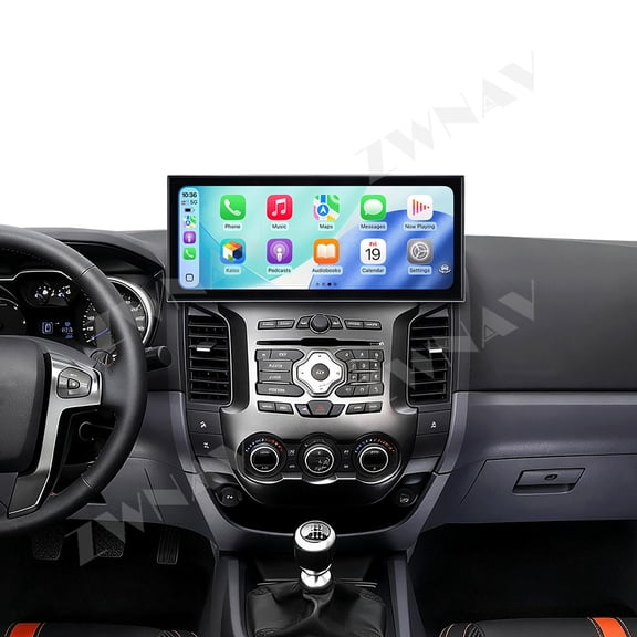 ZWNAV 15.8 inch Android 15 Car Radio For Ford Ranger 2008-2012 HD Multimedia Video Player Navigation GPS DVD 4G DSP Stereo Bluetooth