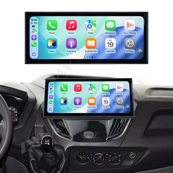 ZWNAV 15.8 inch Android 15 Car Radio For Ford Tourneo Custom/Transit 2016-2022 HD Multimedia Video Player Navigation GPS DVD 4G DSP Stereo Bluetooth