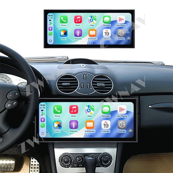 ZWNAV 15.8 inch Android 15 Car Radio For Mercedes Benz C/CLK 2005-2009 HD Multimedia Video Player Navigation GPS DVD 4G DSP Stereo Bluetooth