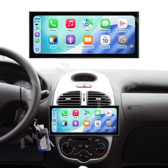 ZWNAV 15.8 inch Android 15 Car Radio For Peugeot 206 2002-2010 HD Multimedia Video Player Navigation GPS DVD 4G DSP Stereo Bluetooth