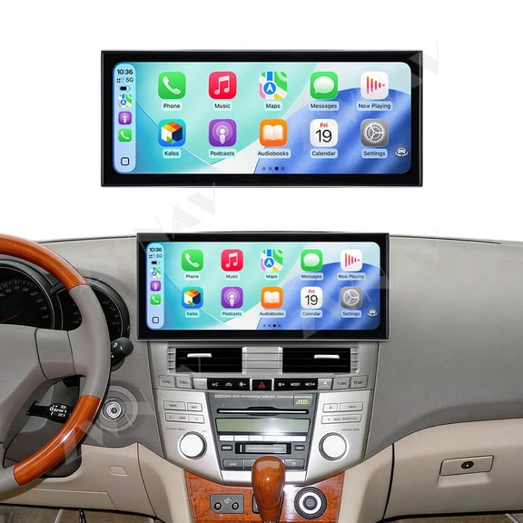 ZWNAV 15.8 inch Android 15 Qualcomm Carplay Car Radio For Lexus RX300 RX330 2004-2008 Car Autoradio Multimedia Player GPS Navigat Head Unit