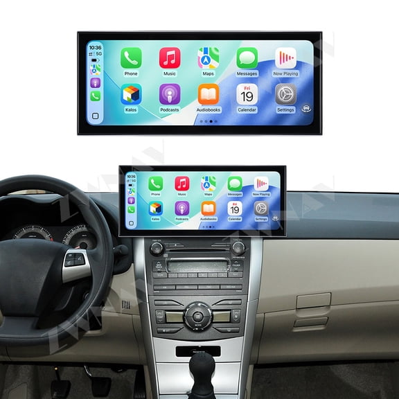 ZWNAV 15.8 inch Android 15 Qualcomm Carplay Car Radio For Toyota Corolla 2007-2013 Car Autoradio Multimedia Player GPS Navigat Head Unit
