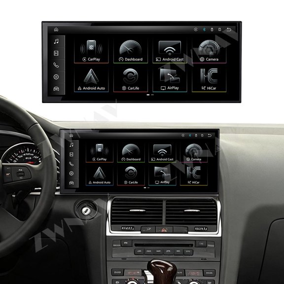 ZWNAV 15.8 inch Linux Carplay Screen for Audi Q7 2005-2009 IPS Touch Stereo Unit Multi Storage 4G DSP BT5.0 GPS
