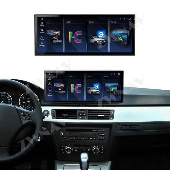 ZWNAV 15.8 inch Linux Carplay Screen for BMW 3 SeriesE902005-2012 IPS Touch Stereo Unit Multi Storage 4G DSP BT5.0 GPS