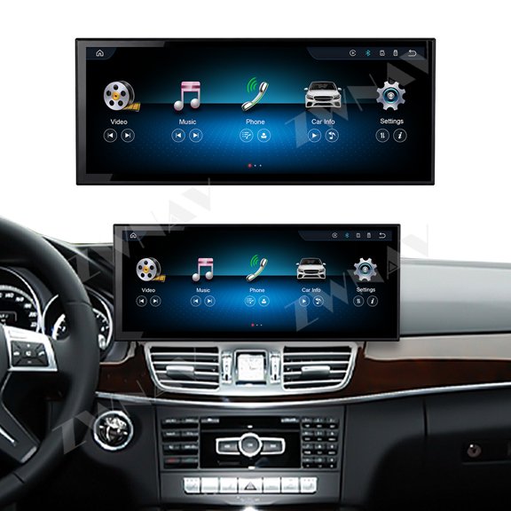 ZWNAV 15.8 inch Linux Carplay Screen for Mercedes Benz E-Class W212 2012-2014 IPS Touch Stereo Unit Multi Storage 4G DSP BT5.0 GPS