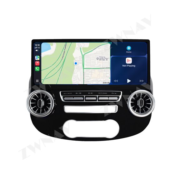 ZWNAV 17 inch Android Car Radio for Mercedes Benz Vito 2016-2024 Screen with Carplay & GPS Built-in OLED DSP MP3