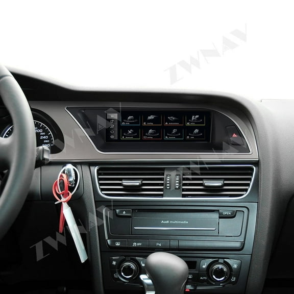 ZWNAV 8.8 Inch Android System Car Radio Stereo for Audi A5 2009-2016 Carplay Bluetooth 5.0 Touch Screen GPS Navigation Receiver