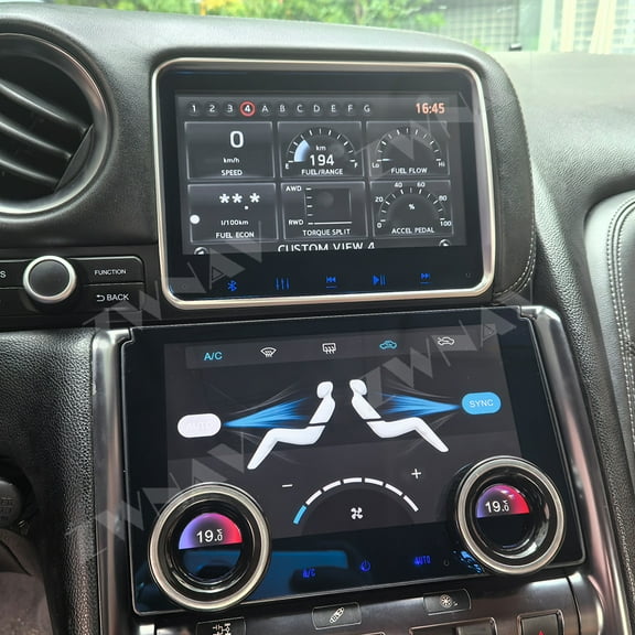 ZWNAV 8+9 inch for Nissan GTR 2007-2015 car gps navi radio media Player android head Unit screen