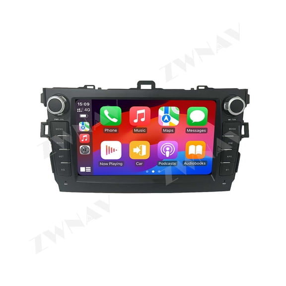 ZWNAV 8 inch Car Radio for Toyota Auris Corolla 2009-2010 GPS CarPlay android Auto Central Multimedia Players intelligent Car systems
