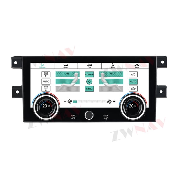 ZWNAV A/C Panel Air Conditioner Climate Control for Land Rover Discovery 5 2017-2020 Touch LCD Screen unit