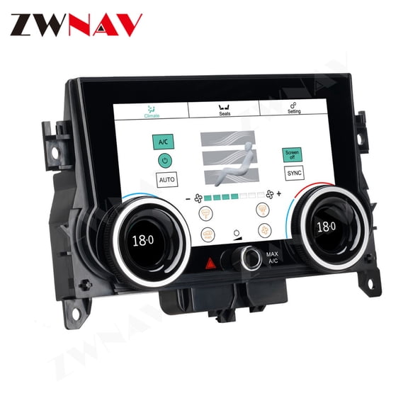 ZWNAV A/C Panel Air Conditioner Climate Control for Land Rover Range Rover Evoque 2018+ Touch LCD Screen unit