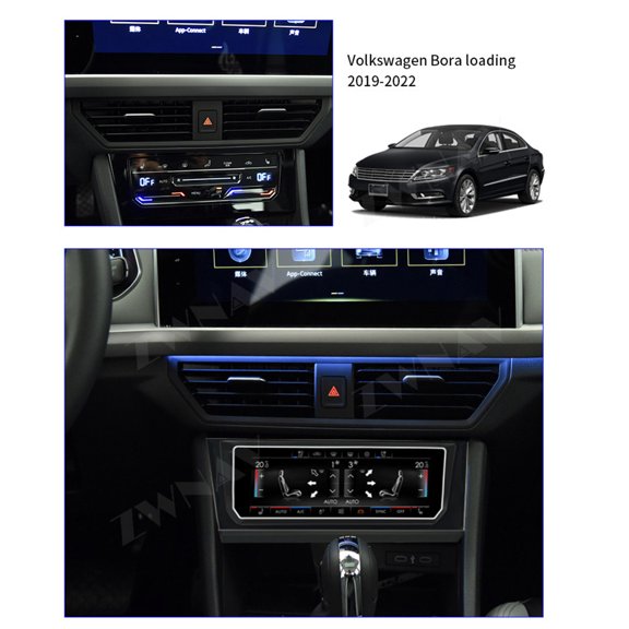 ZWNAV A/C Panel Air Conditioner Climate Control for Volkswagen Bora 2019-2022 Touch LCD Screen unit