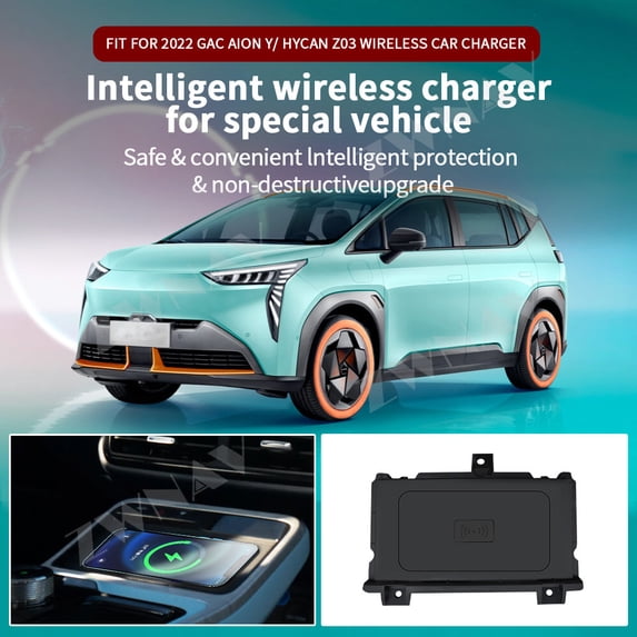 ZWNAV AI car Auto wireless charger for AION Y/HYCAN Z03 2022 Intelligent Infrared Fast Wireless Charging