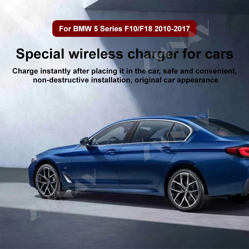 ZWNAV AI car Auto wireless charger for BMW 5 Series F10/F18 2010-2017 ...