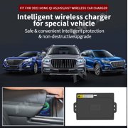 ZWNAV AI car Auto wireless charger for Hongqi H5/HS5/HS7 2022 Intelligent Infrared Fast Wireless Charging