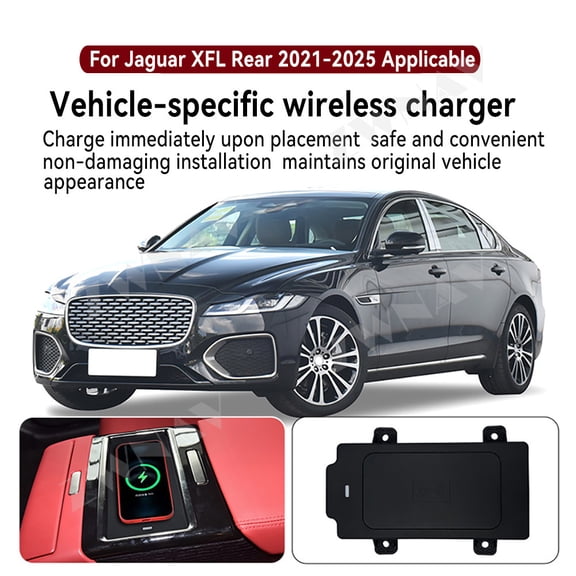 ZWNAV AI car Auto wireless charger for Jaguar XFL 2021-2025 Intelligent Infrared Fast Wireless Charging