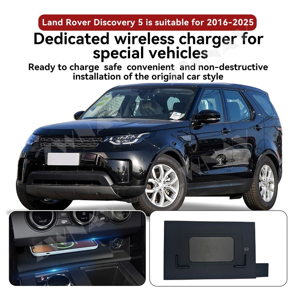 ZWNAV AI car Auto wireless charger for Land Rover Discovery 5 2016-2025 ...