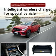 ZWNAV AI car Auto wireless charger for Mercedes-Benz GL 2013-2015/GLE 2015-2019/GLS 2016-2018 Intelligent Infrared Fast Wireless Charging