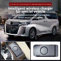 ZWNAV AI car Auto wireless charger for Toyota Alphard 2015-2021 Intelligent Infrared Fast Wireless Charging