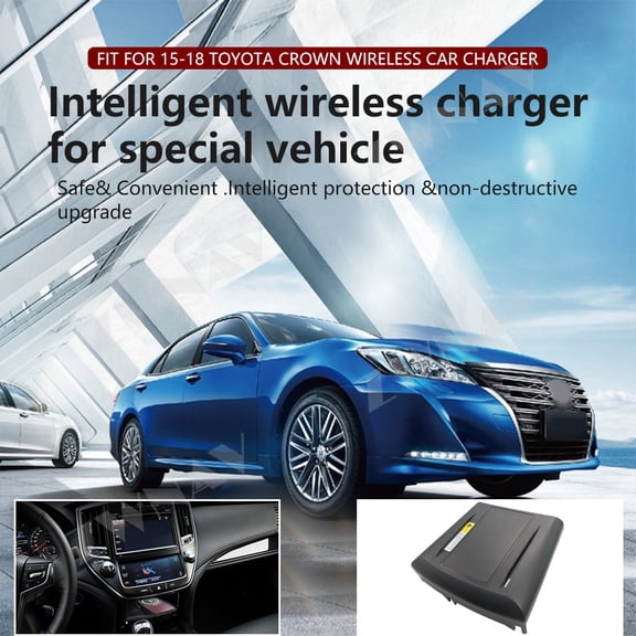 ZWNAV AI car Auto wireless charger for Toyota Crown 2015-2018 Intelligent Infrared Fast Wireless Charging