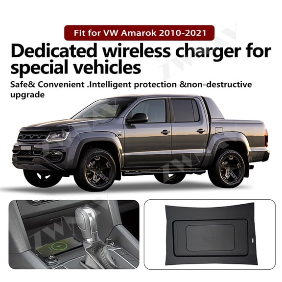ZWNAV AI car Auto wireless charger for Volkswagen Amarok 2010-2021 Intelligent Infrared Fast Wireless Charging