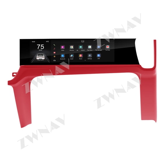ZWNAV Andriod 13.0 for Porsche Cayenne 2018-2023 Co-pilot Passenger Touch Screen Head Unit Carplay Auto Multimedia Player Accessorie