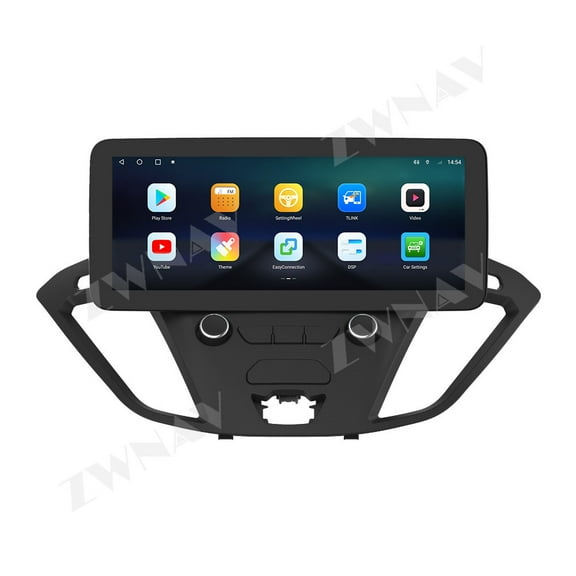 ZWNAV Android 14 Auto Stereo Multimedia Player For Ford Transit 2017-2019 Car Radio GPS Navigation 12.3 inch Carplay DSP