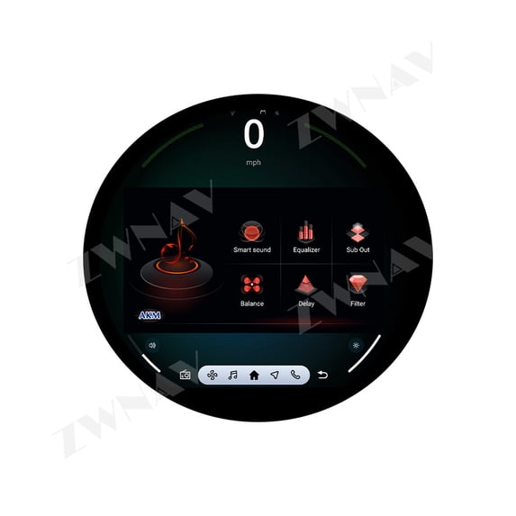 ZWNAV Android 14 Car Radio 11.7 inch Screen for BMW MINI 2016-2018 Navigation Device Wireless GPS Player Stereo Multimedia Player