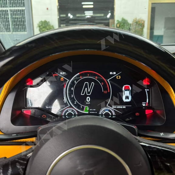 ZWNAV Car Dashboard Auto Digital Cluster For Lamborghini Gallardo Huracan 2003-2014 Virtual Cockpit Speedometer Carplay Map Unit