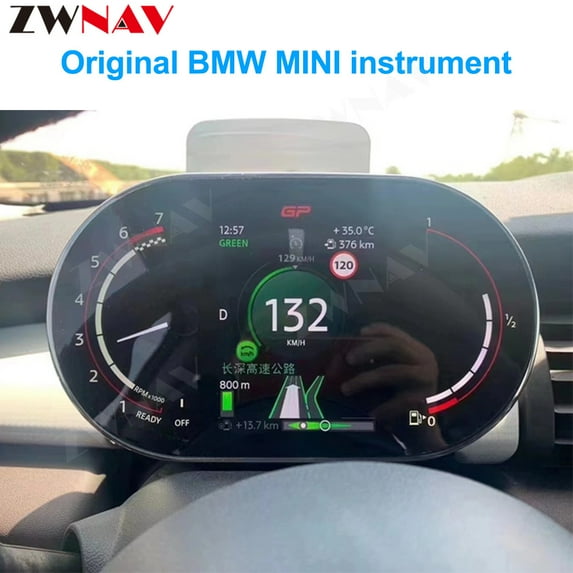 ZWNAV Car LCD Digital Dashboard Panel Instrument Cluster Speedmeter for BMW Mini R56 R57 R60 Multimedia Player