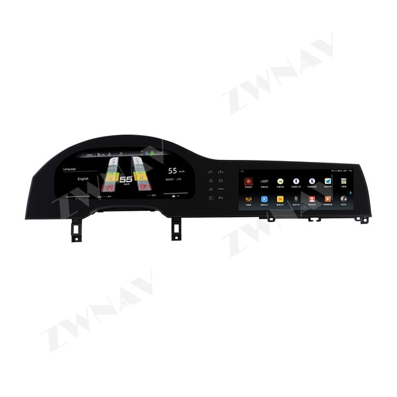 ZWNAV Car Multimedia Player For Audi Q7 2005-2016 GPS Android Auto Carplay Tape Recorder DSP Digital Cluter LCD Dash 24.6" Dual Screen
