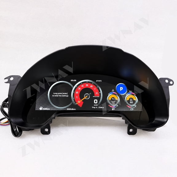 ZWNAV Car Speed Meter for Chevrolet Corvette C6 Stingray 2005-2013 LCD Virtual Cockpit Digital Cluster Car Odometer Screen Dashboard