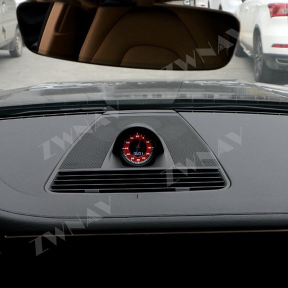ZWNAV Car Stopwatch For Porsche Panamera Stopwatch Set 2017-2023 Interior Dashboard Center Clock Compass Time Electronic Meter Accessional