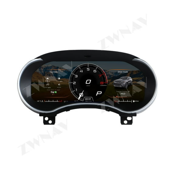 ZWNAV Cluster Digital Dashboard For Jeep Grand Cherokee 2014-2017 Speedometer Instrument Panel
