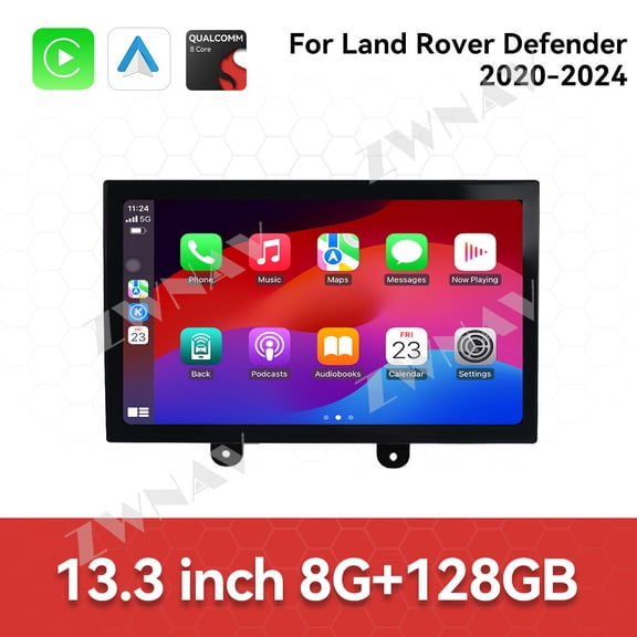 ZWNAV Curved Screen 13.3" For Land Rover Defender 2018-2023 Android Carplay Car Radio Automotive Multimedia Player GPS Navi Head Unit