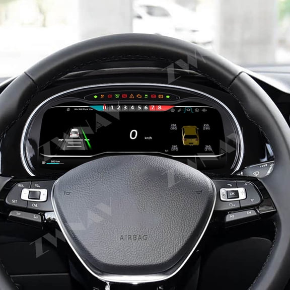 ZWNAV Dashboard Display For VW Volkswagen Golf 7 2014-2020 Odometer Speedometer Virtual Cockpit Digital Cluster CarPlay Android Auto