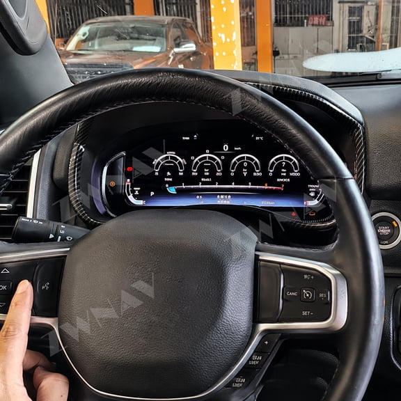 ZWNAV Digital Full LCD Dashboard Gauge for Dodge Ram TRX 2019-2026, TPMS Included