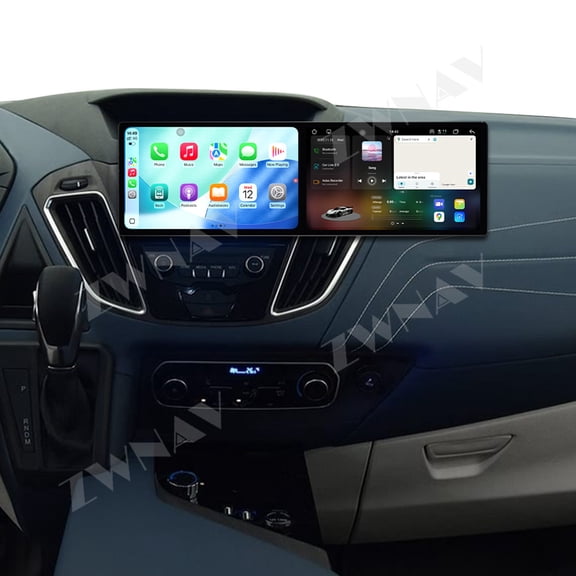 ZWNAV Dual 10.1 inch Screen Car Radio For Ford Tourneo Custom 2016-2022 Android 15 Multimedia Player GPS Navigation Auto DSP Stereo Host