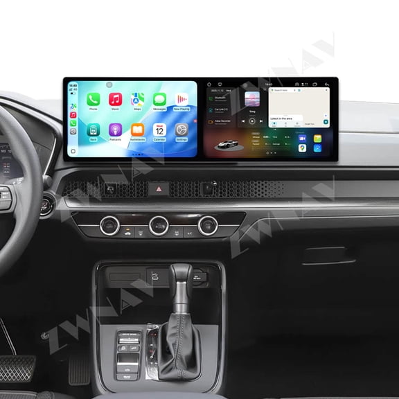 ZWNAV Dual 10.1 inch Screen Car Radio for Honda CR-V 2012-2016 Android 15 Multimedia Player GPS Navigation Auto DSP Stereo Host
