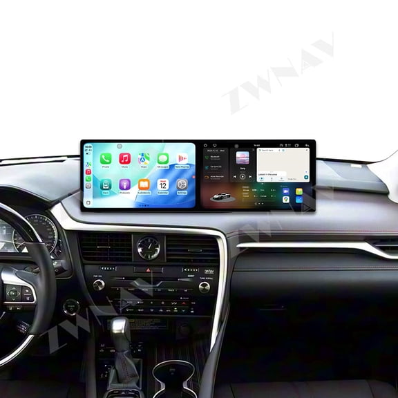 ZWNAV Dual 10.1 inch Screen Car Radio for Lexus RX 2016-2019 Android 15 Multimedia Player GPS Navigation Auto DSP Stereo Host