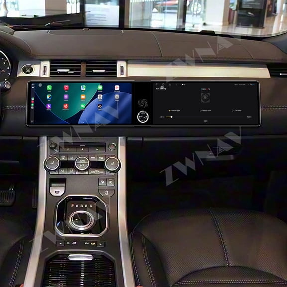 ZWNAV Dual 12.3 inch For Range Rover Evoque 2016-2018 GPS Navigation Android 13 Car Radio CarPlay Multimedia Player Head Stereo Unit HD Screen