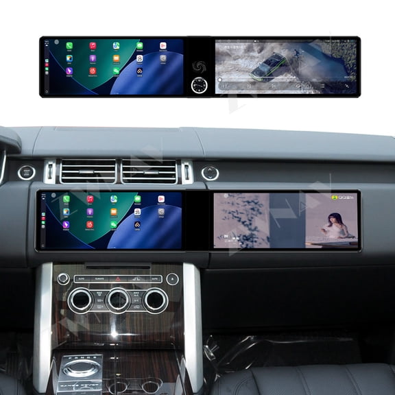 ZWNAV Dual 12.3 inch For Land Rover Range Rover Executive 2013-2016 GPS Navigation Android 13 Car Radio CarPlay Multimedia Player Head Stereo Unit HD Screen