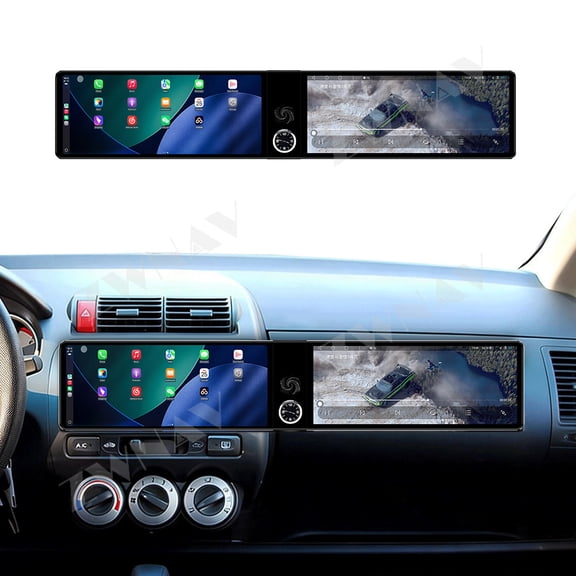 ZWNAV Dual 12.3 inch Screen Car Radio For Honda Fit/Everus S1 City 2002-2007 Android GPS Navigation Multimedia Video Player Stereo Receiver Head Unit